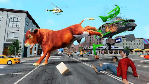 Angry Wild Bull Racing Game screenshot 2