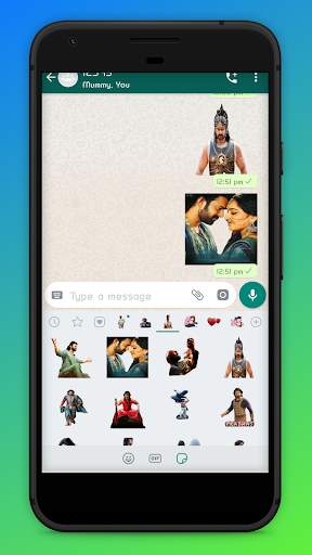 Romantic Prabhas whatsapp sticker screenshot 5