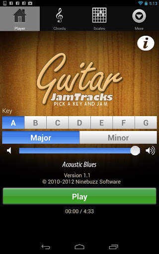 Guitar Jam Tracks: Free screenshot 1