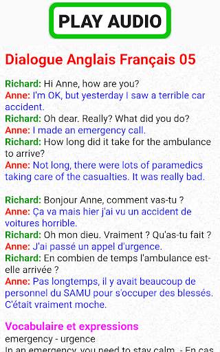 dialoge anglais français audio скриншот 6