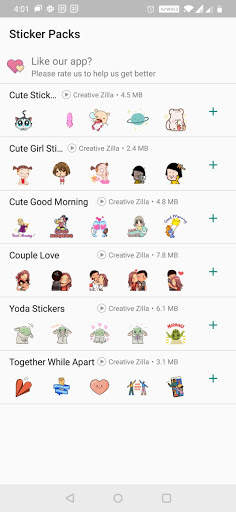 Animated Love Stickers for WhatsApp - WAStickerApp screenshot 3