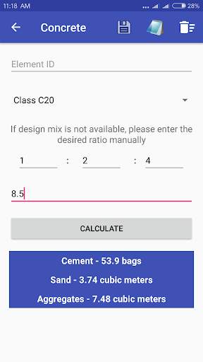 Construction Material Estimate App screenshot 2