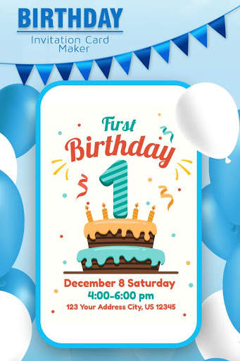 Birthday Invitation Card Maker screenshot 2