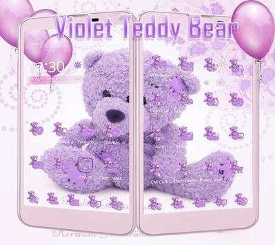 Violet Teddy Bear Theme screenshot 3