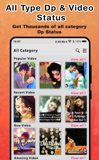 All Type DP Video Status And Sticker 2019 screenshot 1
