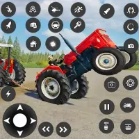 Village Farm Tractor Driving icon