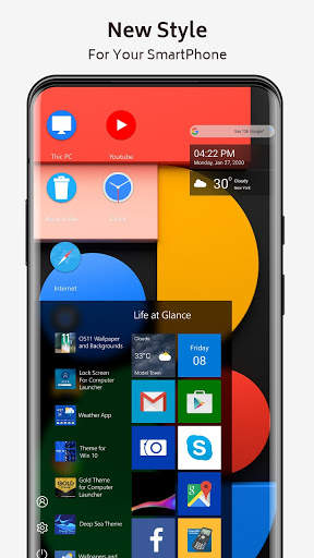 Pixel 5  Style Theme for Computer Launcher screenshot 2