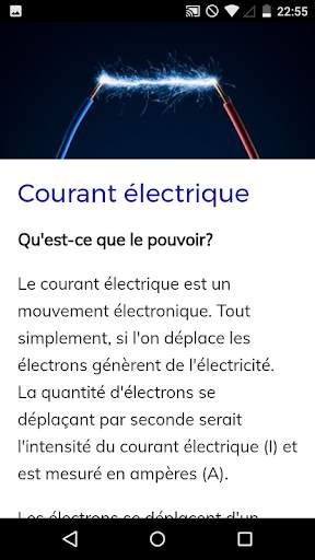 Cours de l'électricité screenshot 3