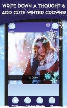 Winter Crown Stickers – Ice Princess Camera screenshot 3