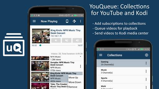 YouQueue: Collections for YouTube and Kodi screenshot 1