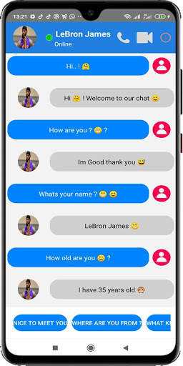LeBron James Fake video call screenshot 3
