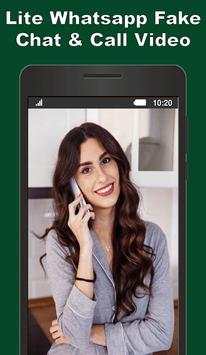 Lite WhatsApp Chat & Fake Call Video screenshot 3