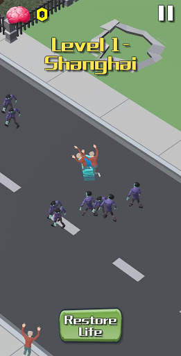 Zombie Crowd: City Runner War screenshot 4