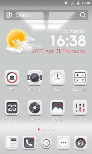 Square GO Launcher Theme screenshot 2