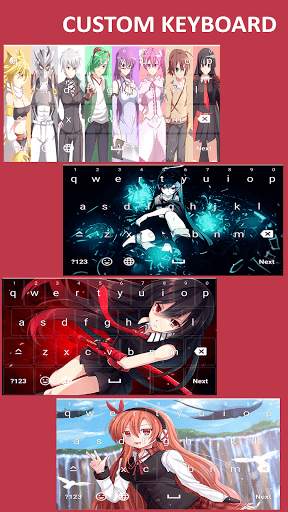 Anime Keyboard theme akame ga kill screenshot 2
