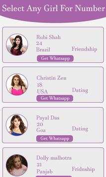 Girls Mobile Number For Whatsapp : Search GF Numbr screenshot 1