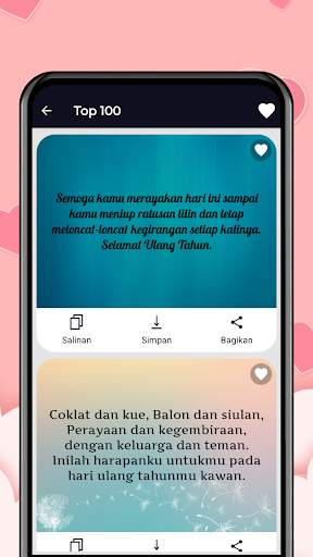 Pesan keinginan Koleksi SMS screenshot 2