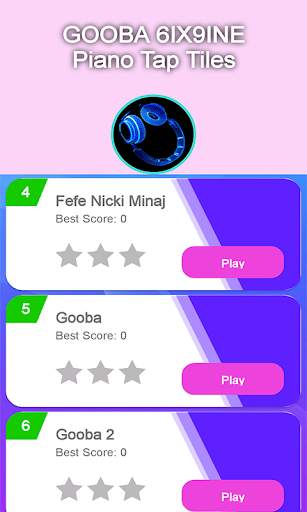 6IX9INE Piano Tap Tiles. screenshot 2
