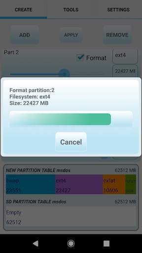 AParted ( Sd card Partition ) скриншот 5
