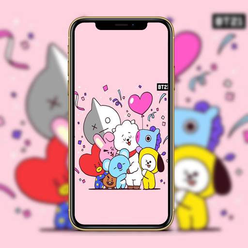 New Cute BT21 HD Wallpaper 4K screenshot 1