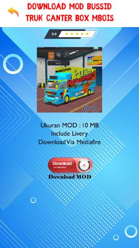 Mod Bussid Truk Kontes screenshot 8