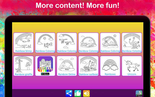 Unicorn Coloring Pages Game for kids glitter screenshot 9
