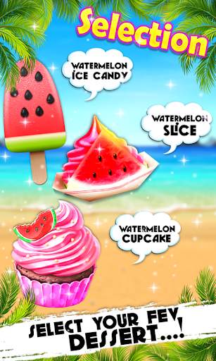 Yummy Watermelon Ice Candy - Slice & Cupcake Game screenshot 4