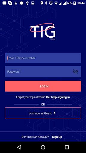 TIG Mobile screenshot 1