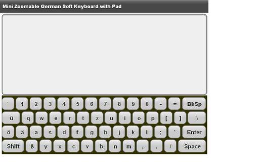 Mini German Keyboard & Pad स्क्रीनशॉट 1
