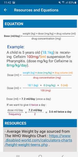 Pediatric Dose Calculator screenshot 6