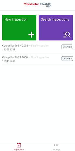 Mahindra Finance Inspection screenshot 1