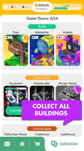 TapTower - Ocioso Jogo De Cons screenshot 3