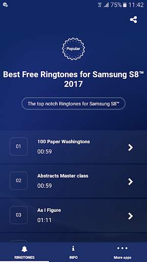 Free Ringtones for Samsung S8™ screenshot 1