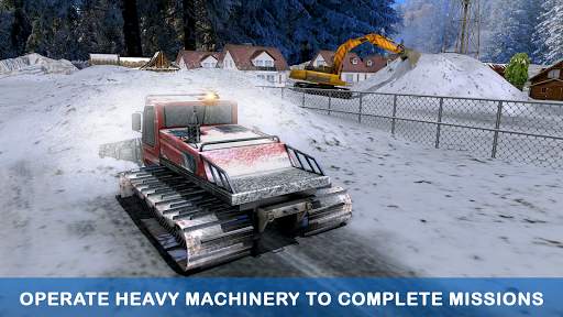 Excavator Pull Tractor: City Snow Cleaner screenshot 1