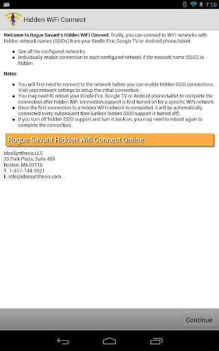 Hidden WiFi Connect screenshot 1