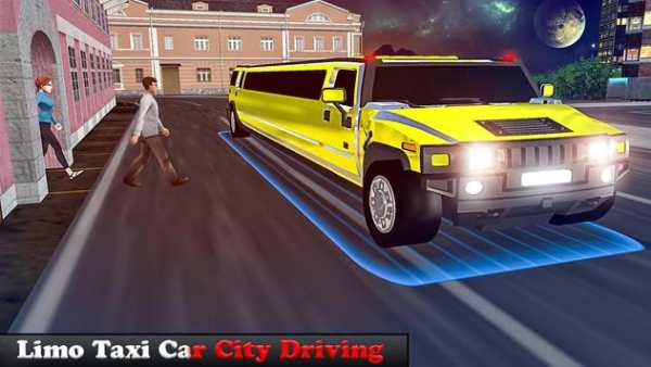 Limo Taxi Car Driving Fun Simulator 🚙 screenshot 1