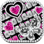 Shiny Diamond Butterfly Keyboard icon