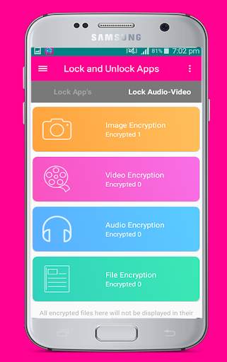 App Video Audio File Locker screenshot 1