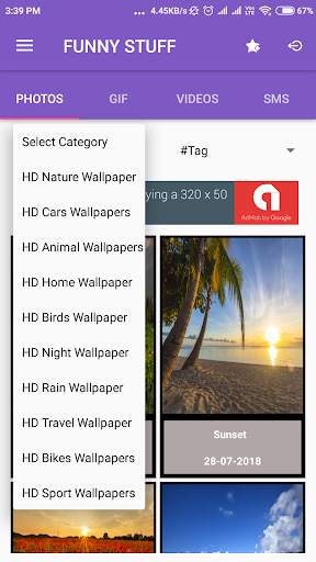 Funny Stuff - HD WALLPAPER, GIF, VIDEOS, SMS screenshot 2