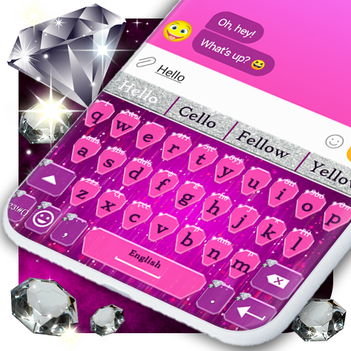 Glitter Diamond Keyboard 💎 Fancy Shine Themes icon