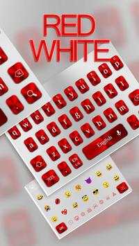 White Red Keyboard screenshot 2