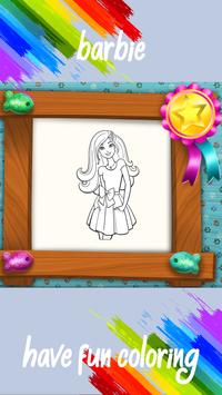 Barbie Coloring Page screenshot 2