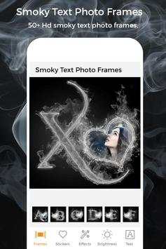 Smoky Text Photo Frame screenshot 2