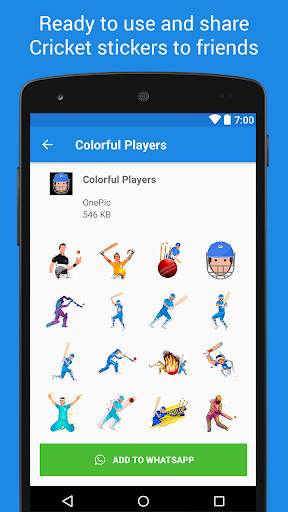 Cricket Sticker Packs - WAStickerApps screenshot 4