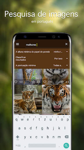 Papéis de parede com tigres 4K screenshot 3