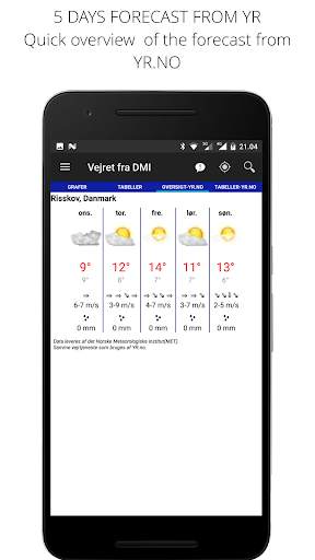 Weather From DMI and YR screenshot 1