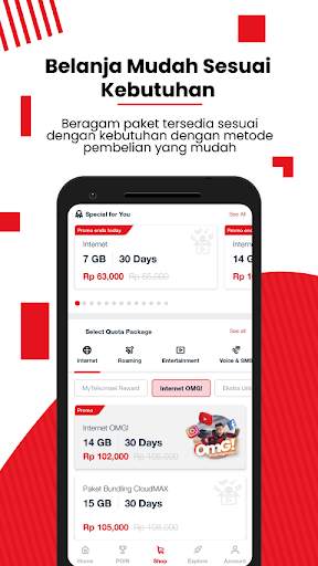 MyTelkomsel - Beli Pulsa/Paket & Dapat Kuota 7,5GB screenshot 5