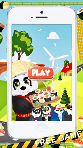 Chef Panda Sushi Make Game screenshot 1