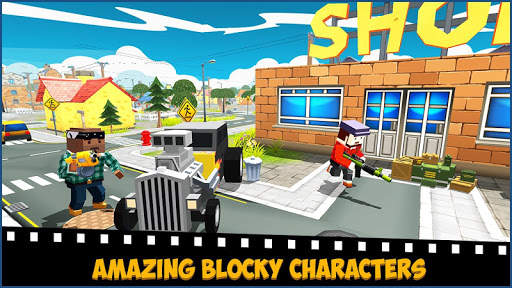 Fire Blocky Squad Firing Battleground - Free Games screenshot 4
