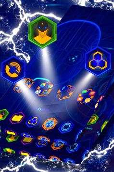 Neon Blue Robot Launcher screenshot 2